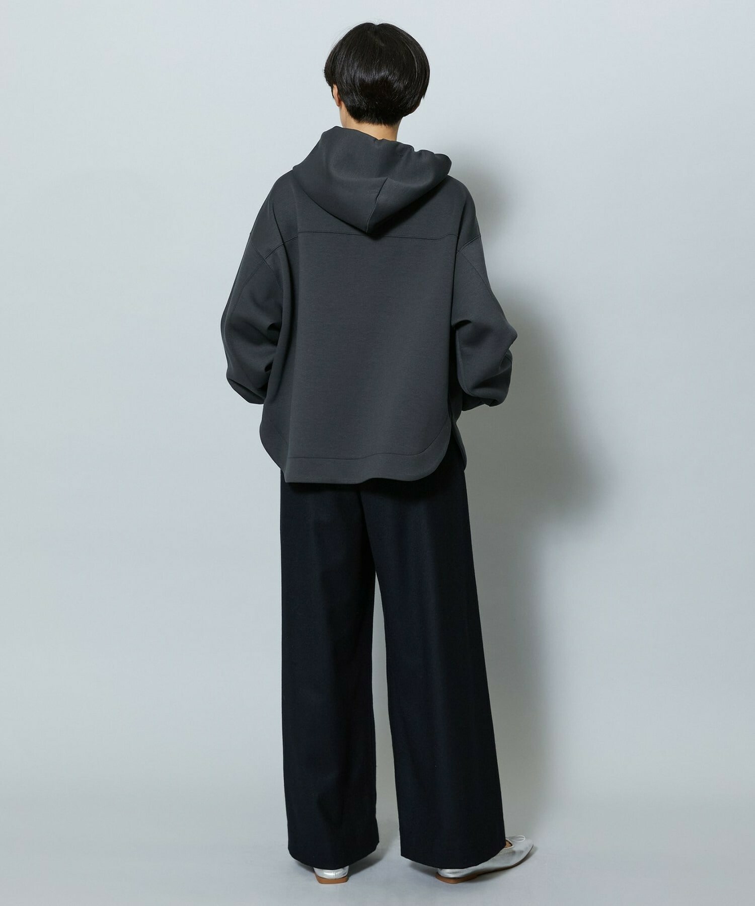 【MOGA】ウールカシミヤストレッチワイドパンツ 詳細画像 オフホワイト 10