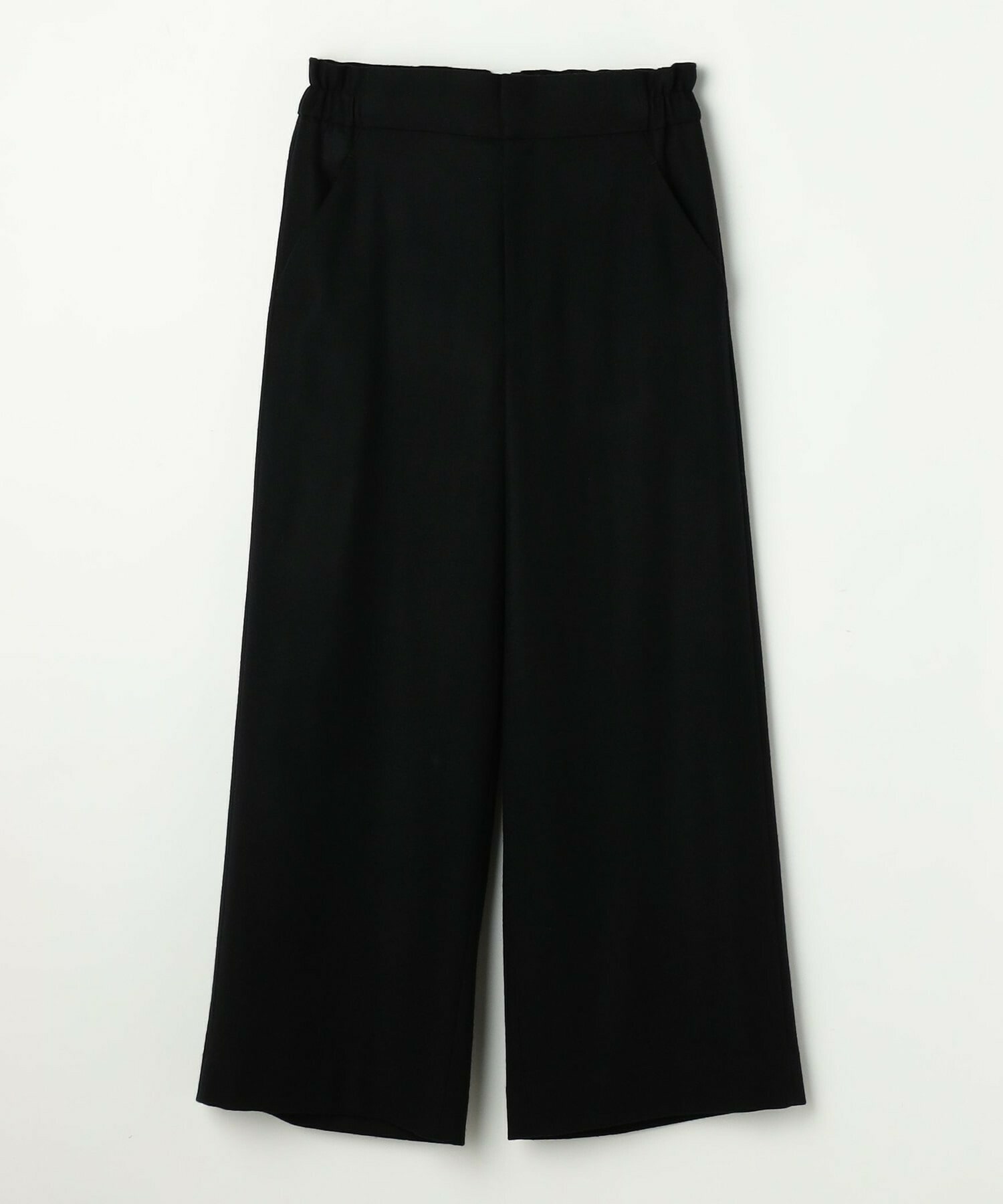 【MOGA】ウールカシミヤストレッチワイドパンツ 詳細画像 ブラック系その他 2