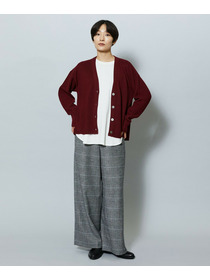 【MOGA】ウールカシミヤグレンチェックワイドパンツ 詳細画像 チェック 11