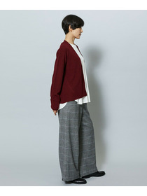 【MOGA】ウールカシミヤグレンチェックワイドパンツ 詳細画像 チェック 13