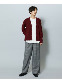 【MOGA】ウールカシミヤグレンチェックワイドパンツ 詳細画像 チェック 14