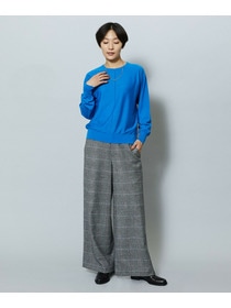 【MOGA】ウールカシミヤグレンチェックワイドパンツ 詳細画像 チェック 15