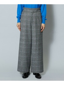 【MOGA】ウールカシミヤグレンチェックワイドパンツ 詳細画像 チェック 19