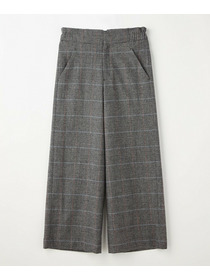 【MOGA】ウールカシミヤグレンチェックワイドパンツ 詳細画像 チェック 23