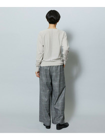 【MOGA】ウールカシミヤグレンチェックワイドパンツ 詳細画像 チェック 5