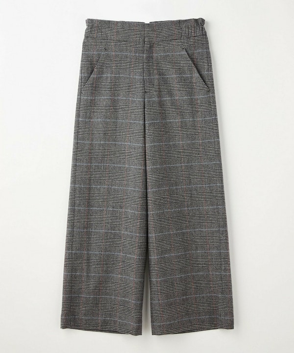 ウールカシミヤグレンチェックワイドパンツ 詳細画像 チェック 2