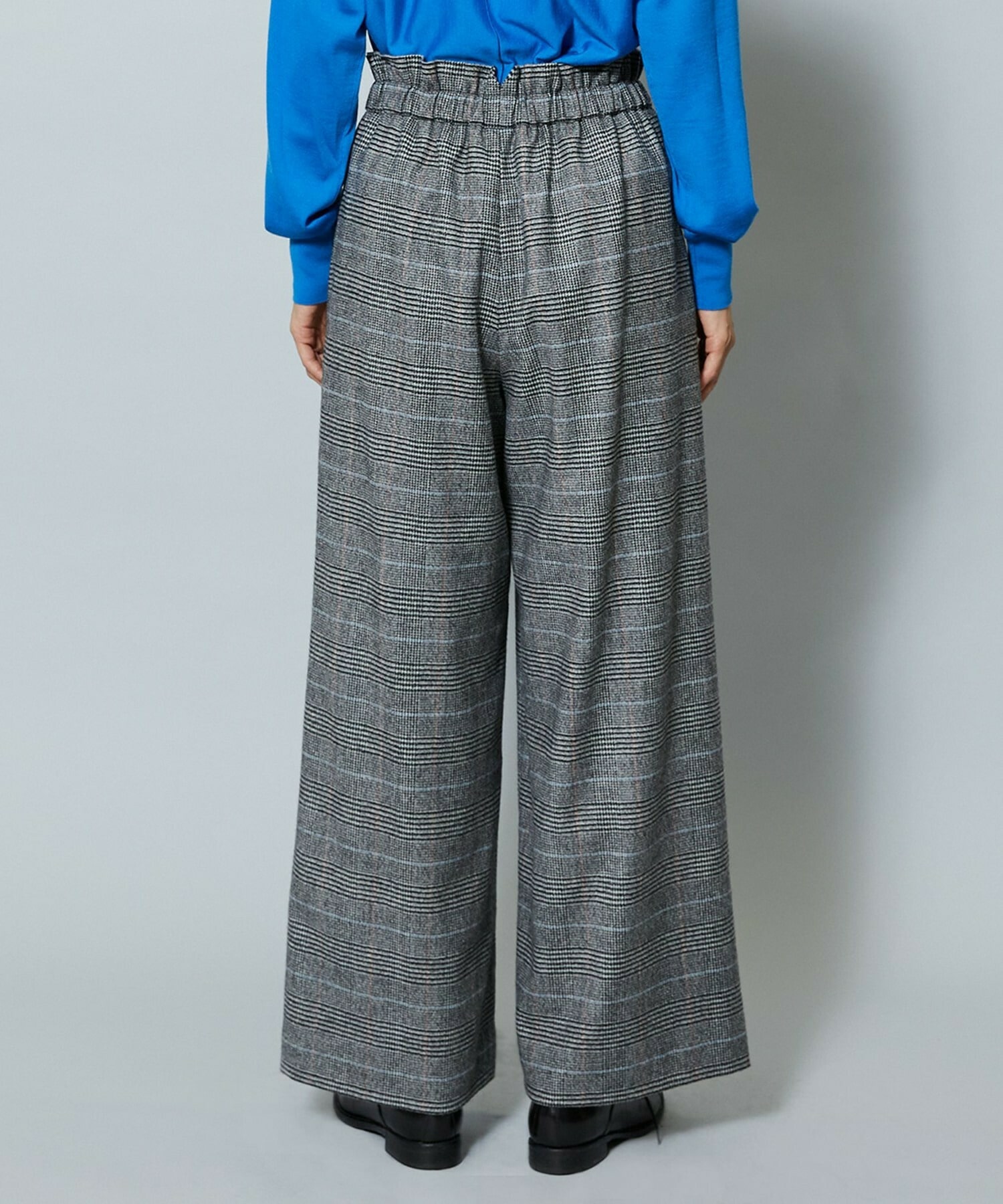 【MOGA】ウールカシミヤグレンチェックワイドパンツ 詳細画像 チェック 22