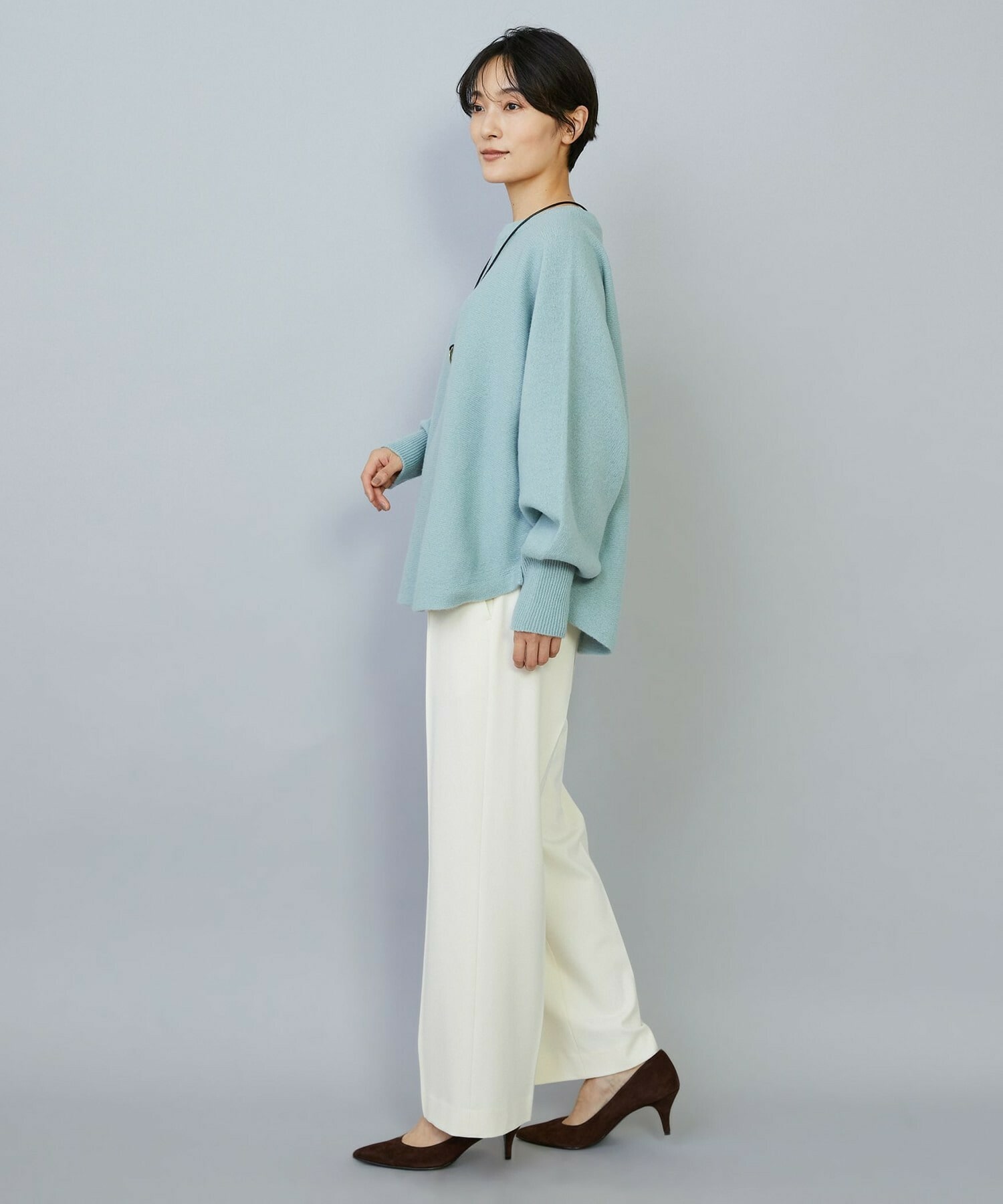 【MOGA】バッグブラッシュストレッチストレートパンツ 詳細画像 ブラック 10