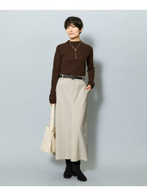 【MOGA】ライトパウダリーツイルマーメイドスカート 詳細画像 ネイビー 15