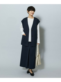 【MOGA】ライトパウダリーツイルマーメイドスカート 詳細画像 ネイビー 18