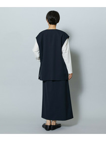 【MOGA】ライトパウダリーツイルマーメイドスカート 詳細画像 ネイビー 21