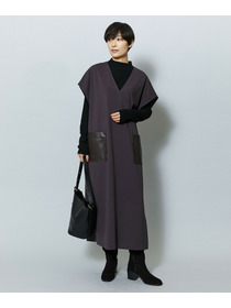 【MOGA】コットンナイロンポンチジャンパースカート 詳細画像 ダークブラウン 1