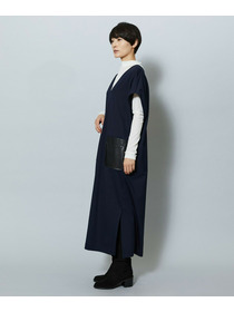 【MOGA】コットンナイロンポンチジャンパースカート 詳細画像 ダークブラウン 13