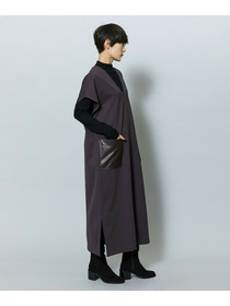 【MOGA】コットンナイロンポンチジャンパースカート 詳細画像 ダークブラウン 8