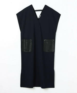 【MOGA】コットンナイロンポンチジャンパースカート 詳細画像 ネイビー 2