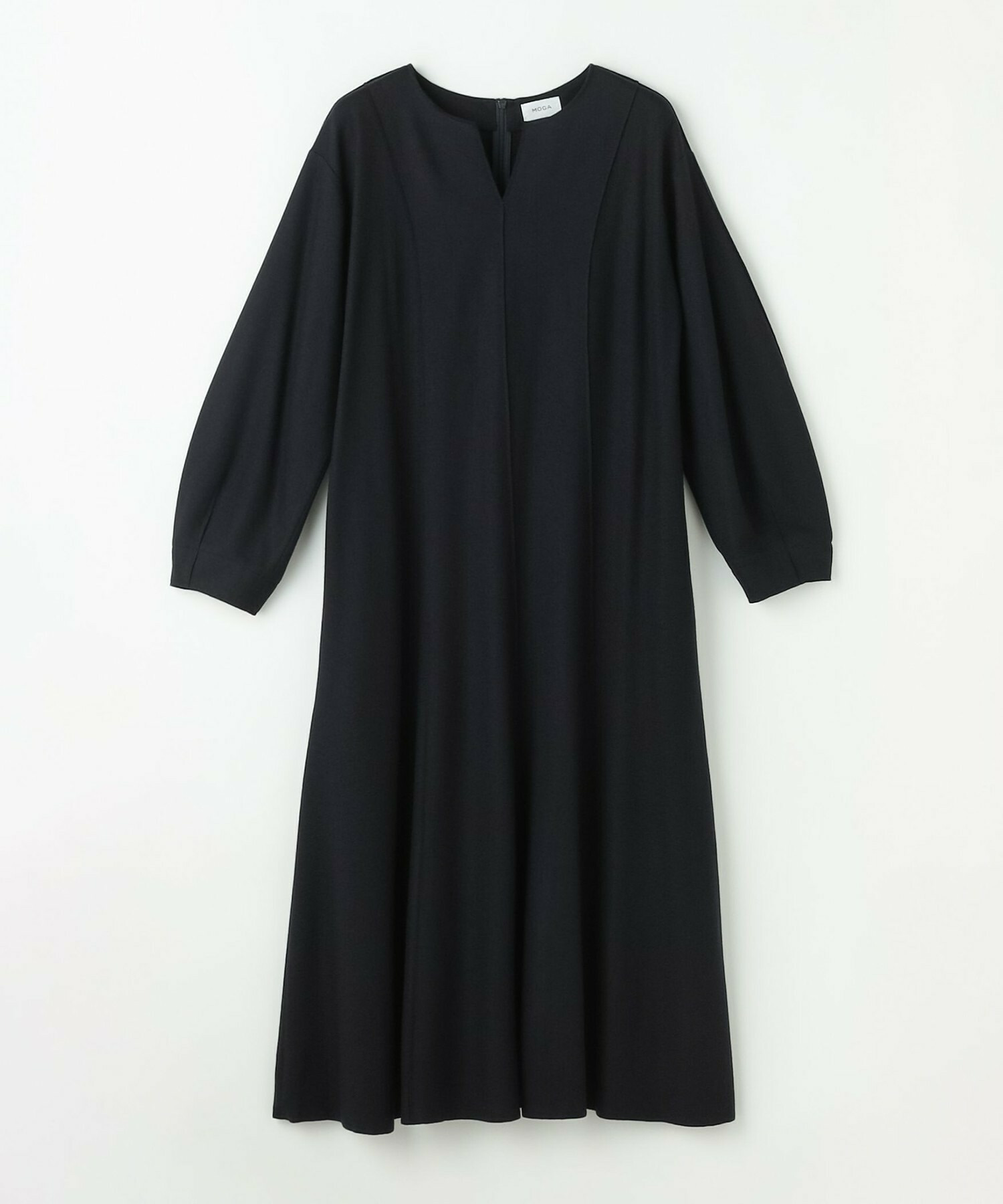 【MOGA】ミルド天竺フレアーシルエットワンピース 詳細画像 ネイビー 2