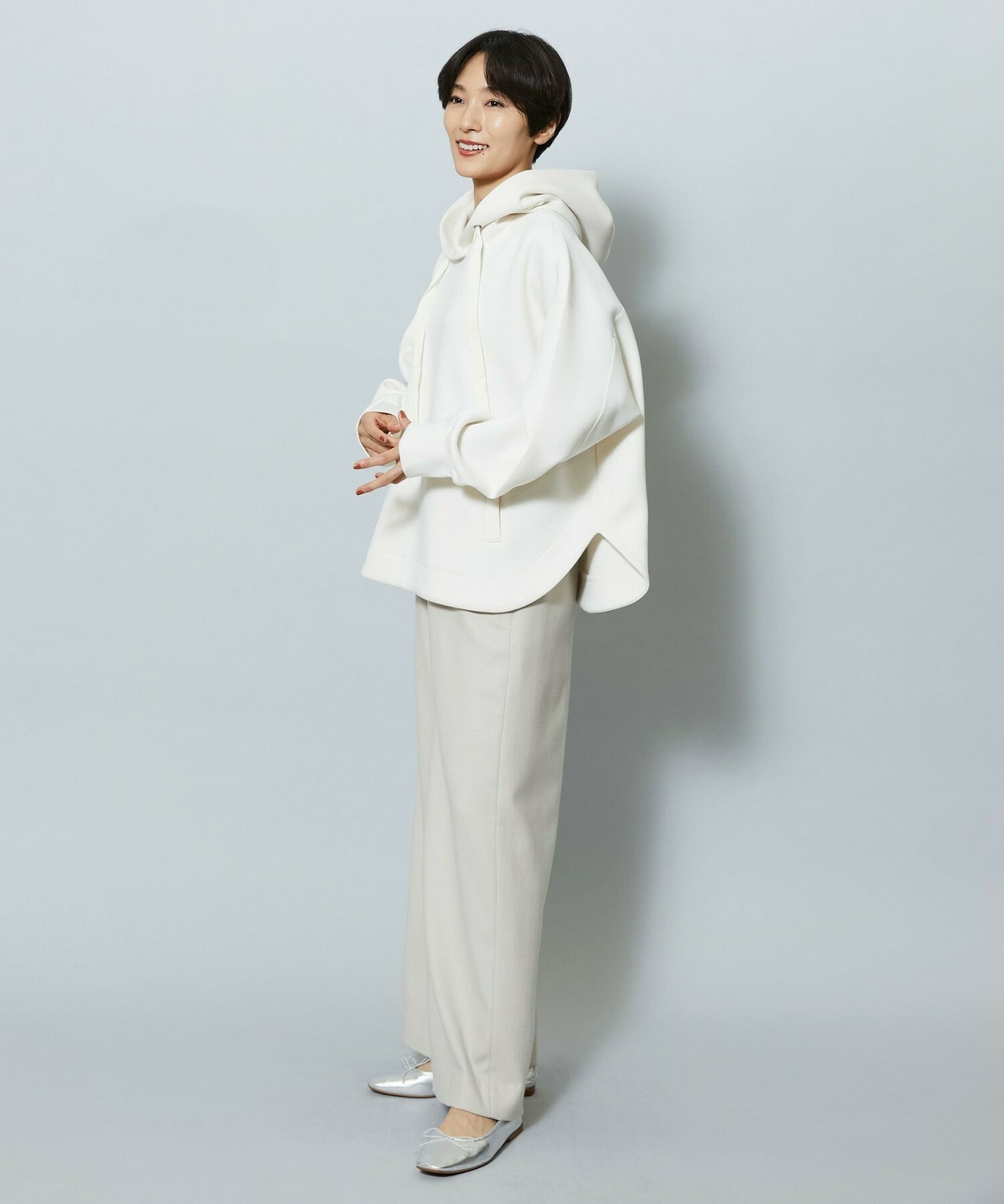 【MOGA】ソフトダンボールフードトップス 詳細画像 チャコールグレー 12