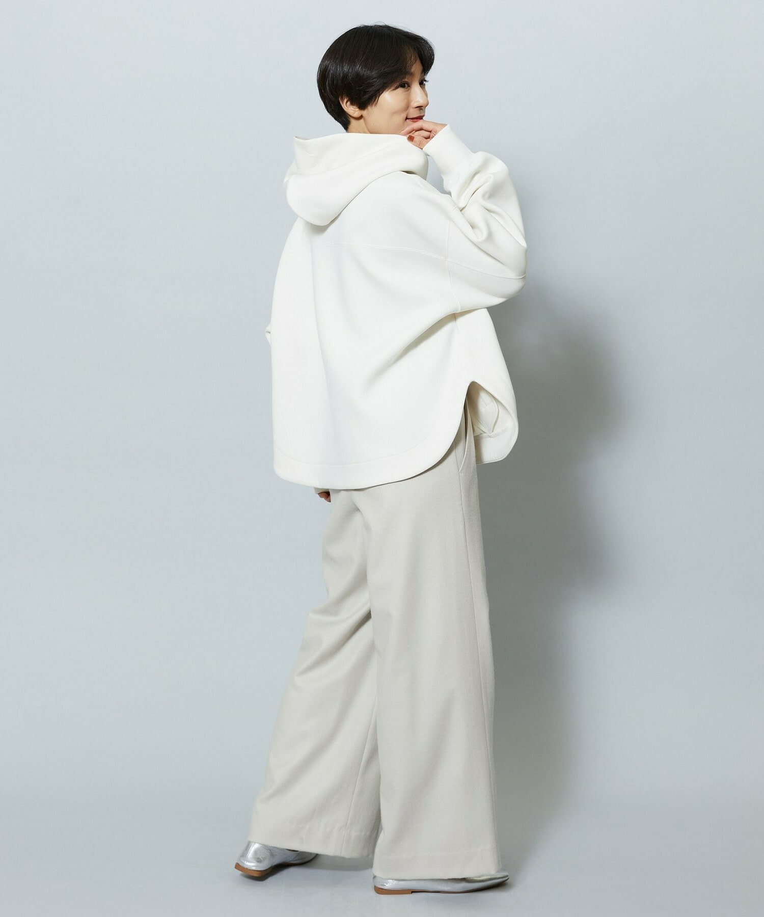 【MOGA】ソフトダンボールフードトップス 詳細画像 チャコールグレー 15