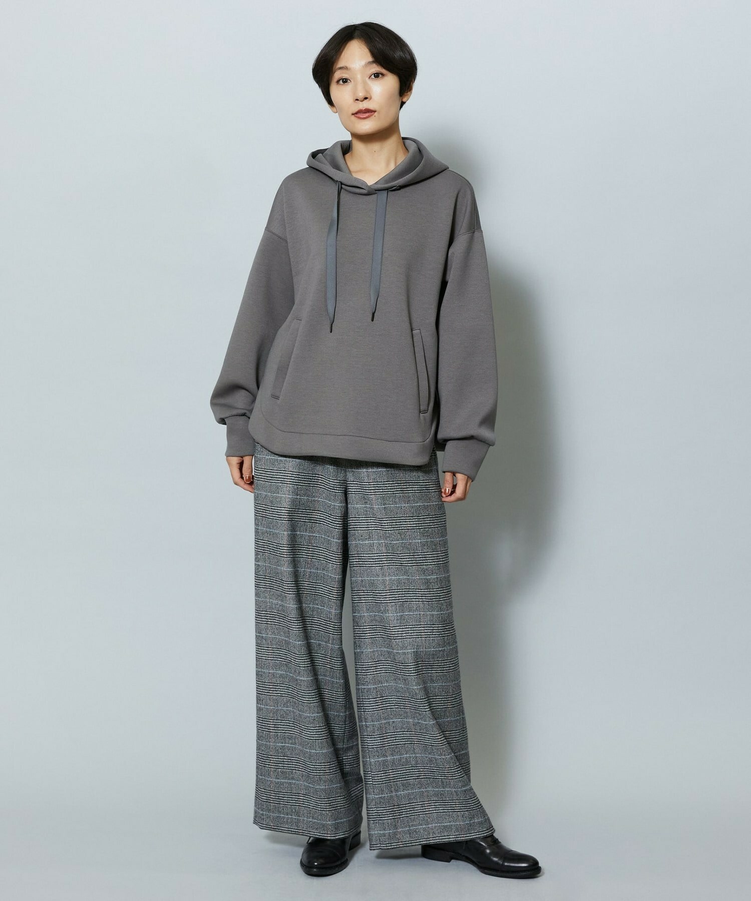 【MOGA】ソフトダンボールフードトップス 詳細画像 チャコールグレー 3