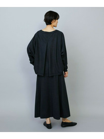 【MOGA】ミルド天竺Vネックトップス 詳細画像 チャコールグレー 15