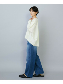 【MOGA】ミルド天竺Vネックトップス 詳細画像 チャコールグレー 4