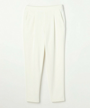 【MOGA】ハイテンション裏起毛テーパードシルエットパンツ 詳細画像 ホワイト 1