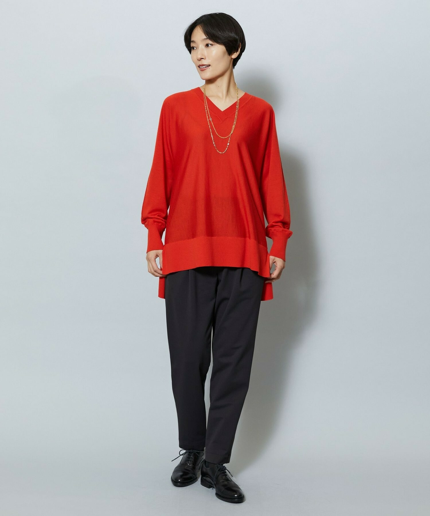 【MOGA】ハイテンション裏起毛テーパードシルエットパンツ 詳細画像 ブラック 10