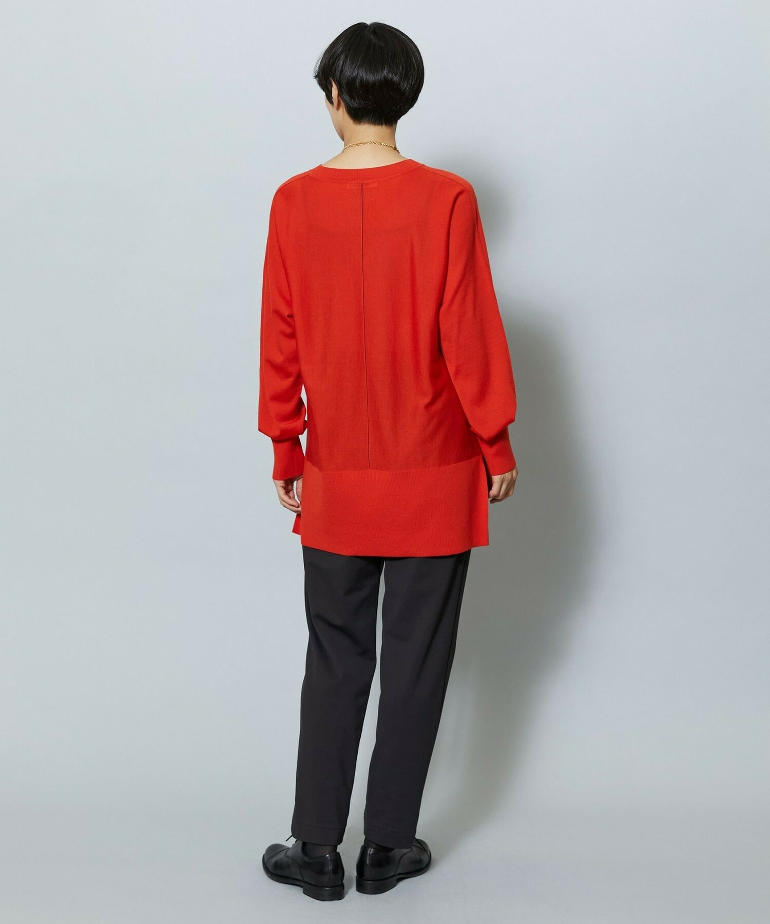 【MOGA】ハイテンション裏起毛テーパードシルエットパンツ 詳細画像 ブラック 15