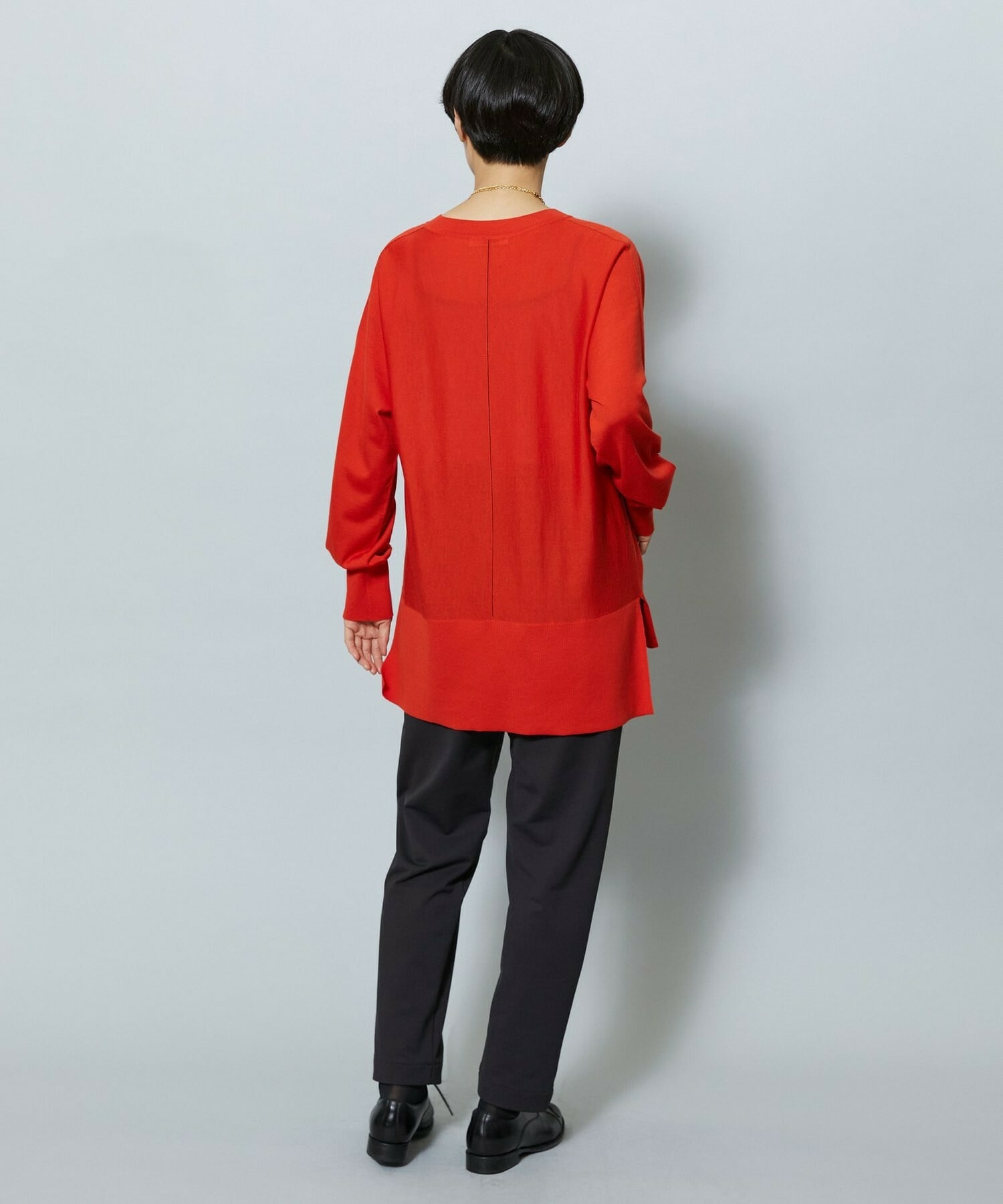 【MOGA】ハイテンション裏起毛テーパードシルエットパンツ 詳細画像 ブラック 16