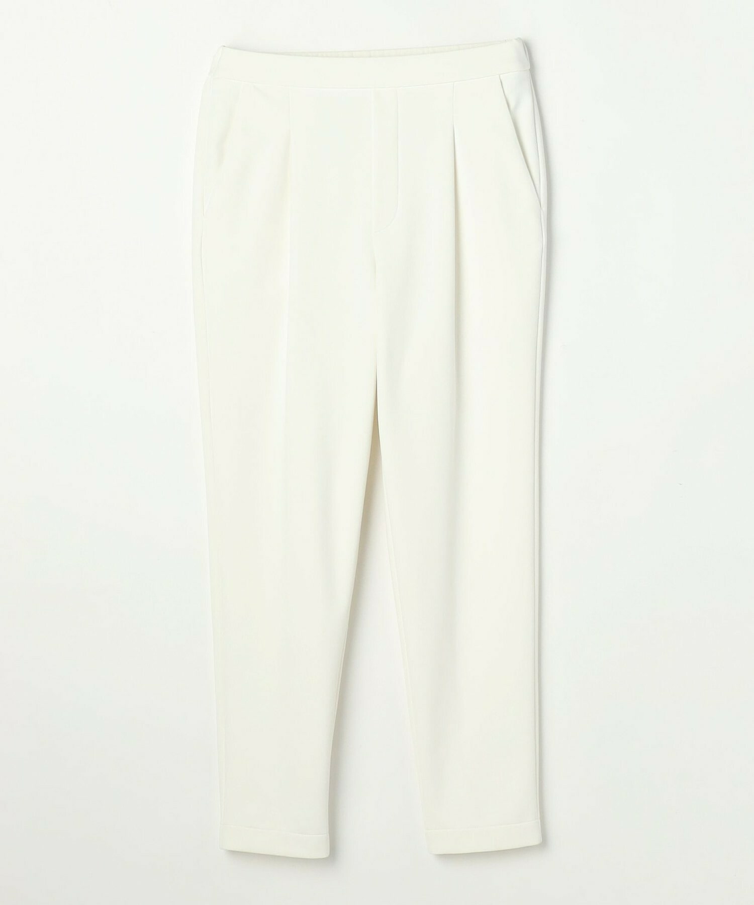 【MOGA】ハイテンション裏起毛テーパードシルエットパンツ 詳細画像 ホワイト 1