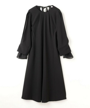 【MOGA Collection】MOGA Collection シーンレスダブルクロスワンピース 詳細画像 ブラック 2