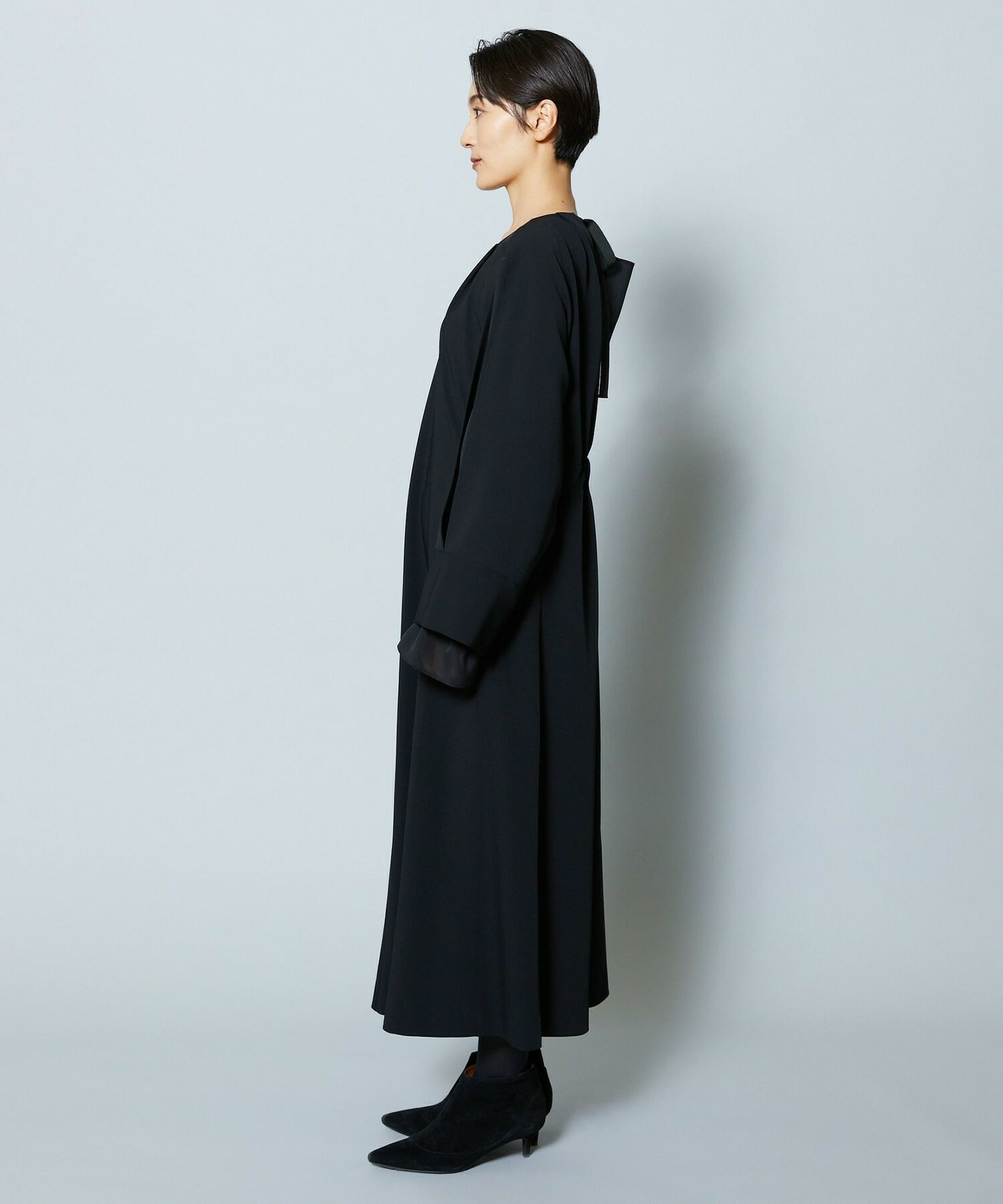 【MOGA Collection】MOGA Collection シーンレスダブルクロスワンピース 詳細画像 ブラック 21