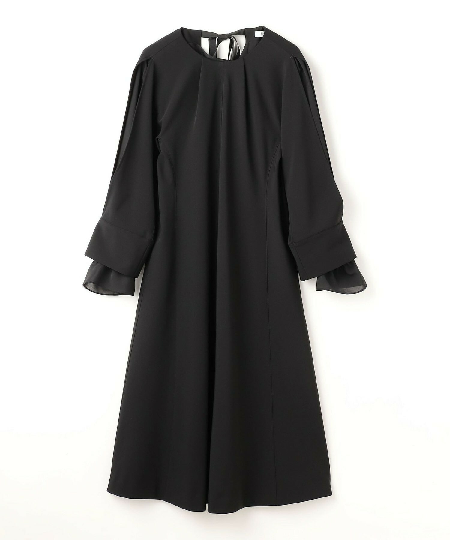 【MOGA Collection】MOGA Collection シーンレスダブルクロスワンピース 詳細画像 ブラック 2