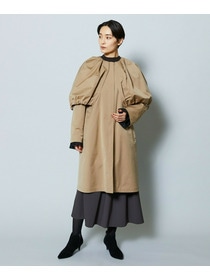 【MOGA Collection】MOGA Collection ポリエステルロングサテンコート 詳細画像 ブラック 12