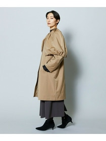 【MOGA Collection】MOGA Collection ポリエステルロングサテンコート 詳細画像 ブラック 15