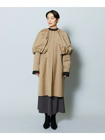 【MOGA Collection】MOGA Collection ポリエステルロングサテンコート 詳細画像 ブラック 17