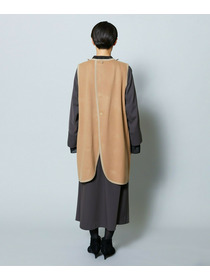 【MOGA Collection】MOGA Collection ポリエステルロングサテンコート 詳細画像 ブラック 24