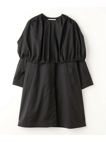 【MOGA Collection】MOGA Collection ポリエステルロングサテンコート 詳細画像 ブラック 25