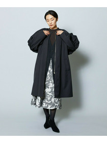 【MOGA Collection】MOGA Collection ポリエステルロングサテンコート 詳細画像 ブラック 3