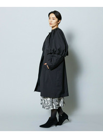 【MOGA Collection】MOGA Collection ポリエステルロングサテンコート 詳細画像 ブラック 7