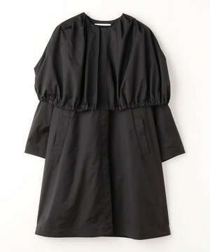 【MOGA Collection】MOGA Collection ポリエステルロングサテンコート 詳細画像 ブラック 2