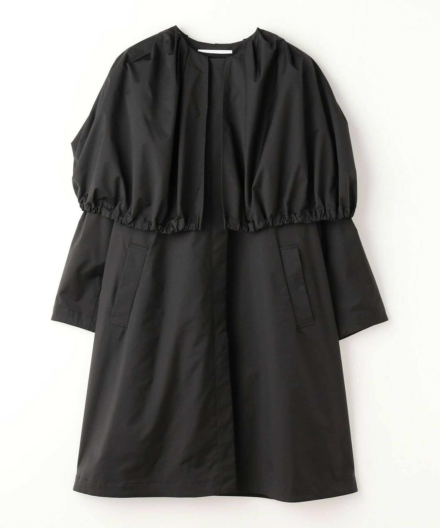 【MOGA Collection】MOGA Collection ポリエステルロングサテンコート 詳細画像 ブラック 2