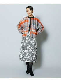 【MOGA Collection】MOGA Collection リーフツイードフレアスカート 詳細画像 ホワイト×ブラック 1