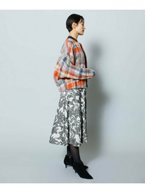 【MOGA Collection】MOGA Collection リーフツイードフレアスカート 詳細画像 ホワイト×ブラック 10