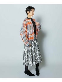 【MOGA Collection】MOGA Collection リーフツイードフレアスカート 詳細画像 ホワイト×ブラック 11