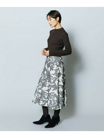 【MOGA Collection】MOGA Collection リーフツイードフレアスカート 詳細画像 ホワイト×ブラック 16
