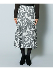 【MOGA Collection】MOGA Collection リーフツイードフレアスカート 詳細画像 ホワイト×ブラック 19