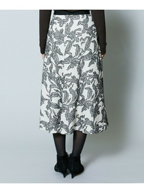 【MOGA Collection】MOGA Collection リーフツイードフレアスカート 詳細画像 ホワイト×ブラック 21