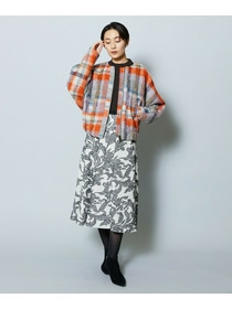 【MOGA Collection】MOGA Collection リーフツイードフレアスカート 詳細画像 ホワイト×ブラック 3