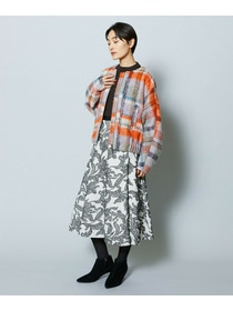 【MOGA Collection】MOGA Collection リーフツイードフレアスカート 詳細画像 ホワイト×ブラック 5